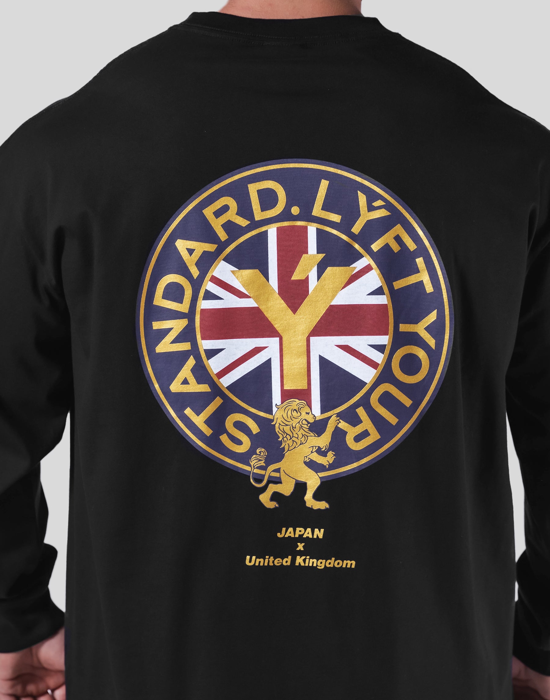 Back Emblem Long T-Shirt - Black – LÝFT