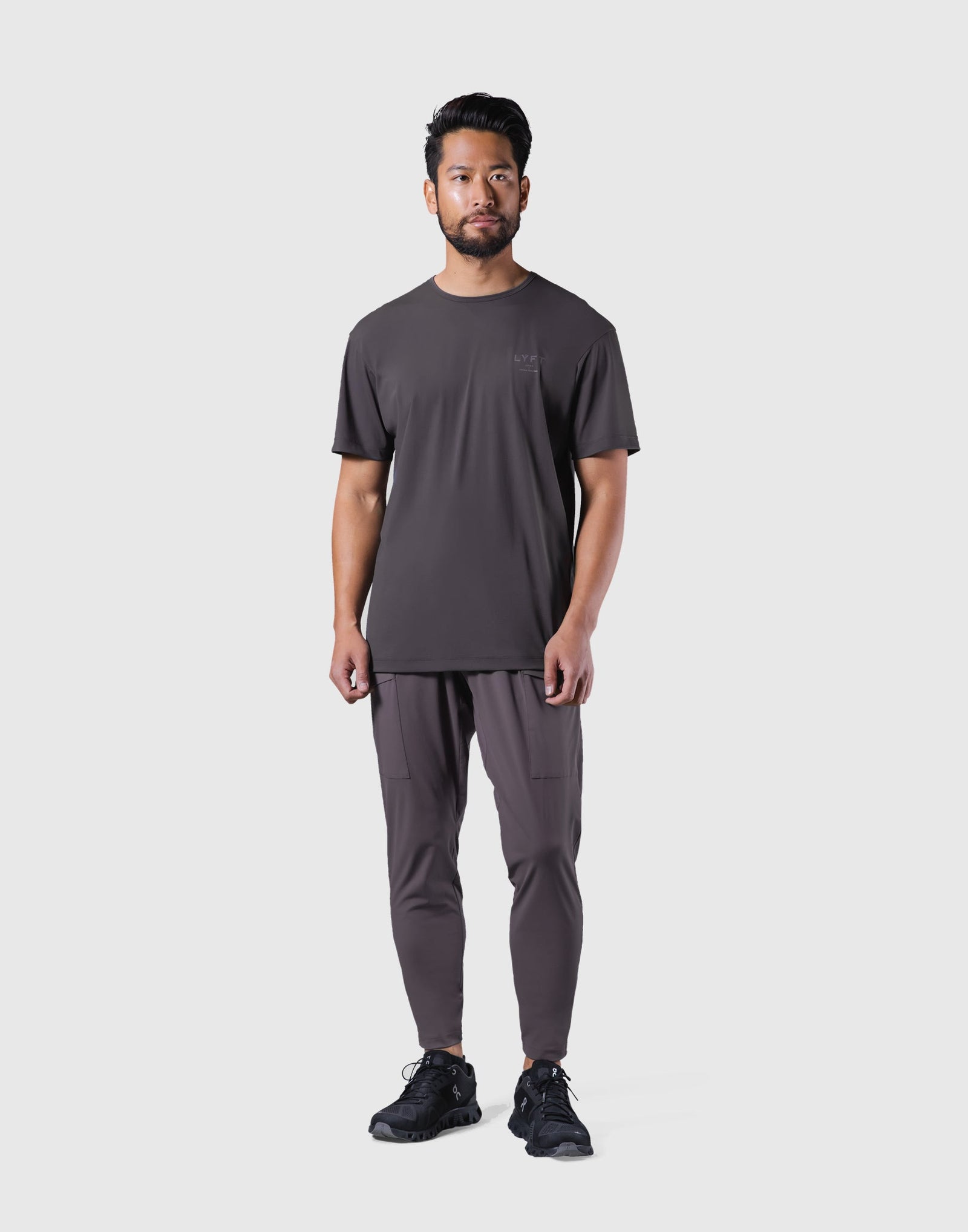 Stretch Waffle Nylon Standard T-Shirt - D.Grey – LÝFT