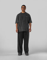 Vintage Statue Y Graphic Vintage Big T-Shirt - Black