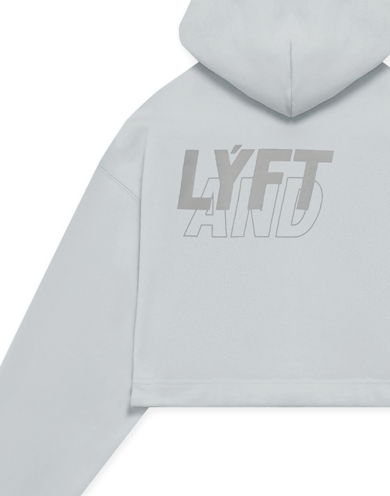 LÝFT × WIND AND SEA Wide Cropped Hoodie - L.Blue