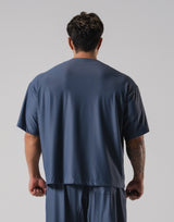 Script Logo Mesh Baseball Shirt - Grey