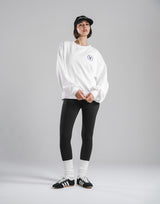 Sorona® Ring Logo Crewneck Sweat - White