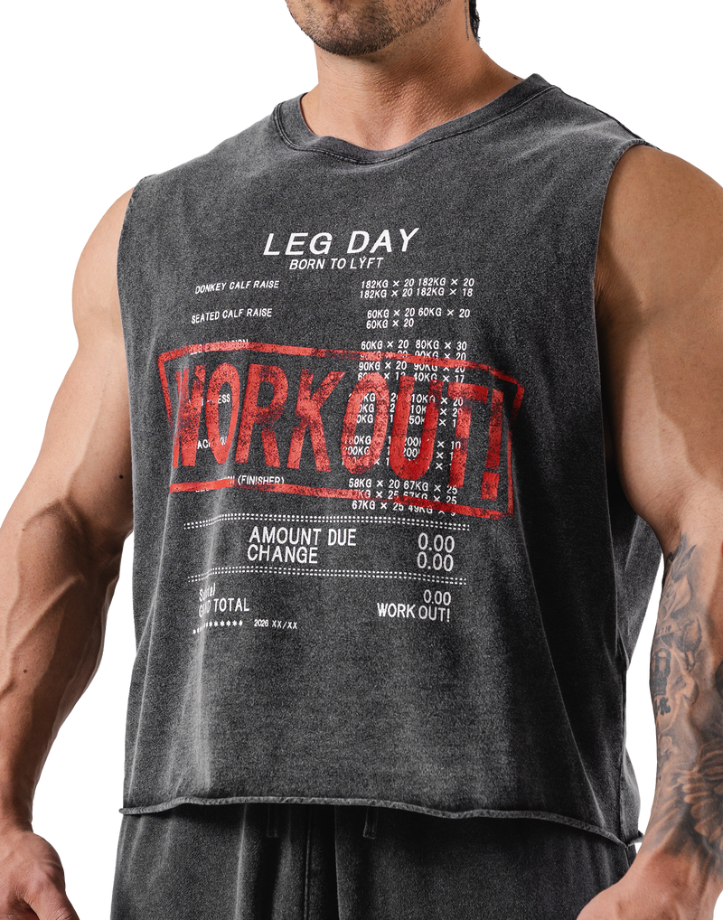 Leg Day Vintage Box Tanktop - Black – LÝFT