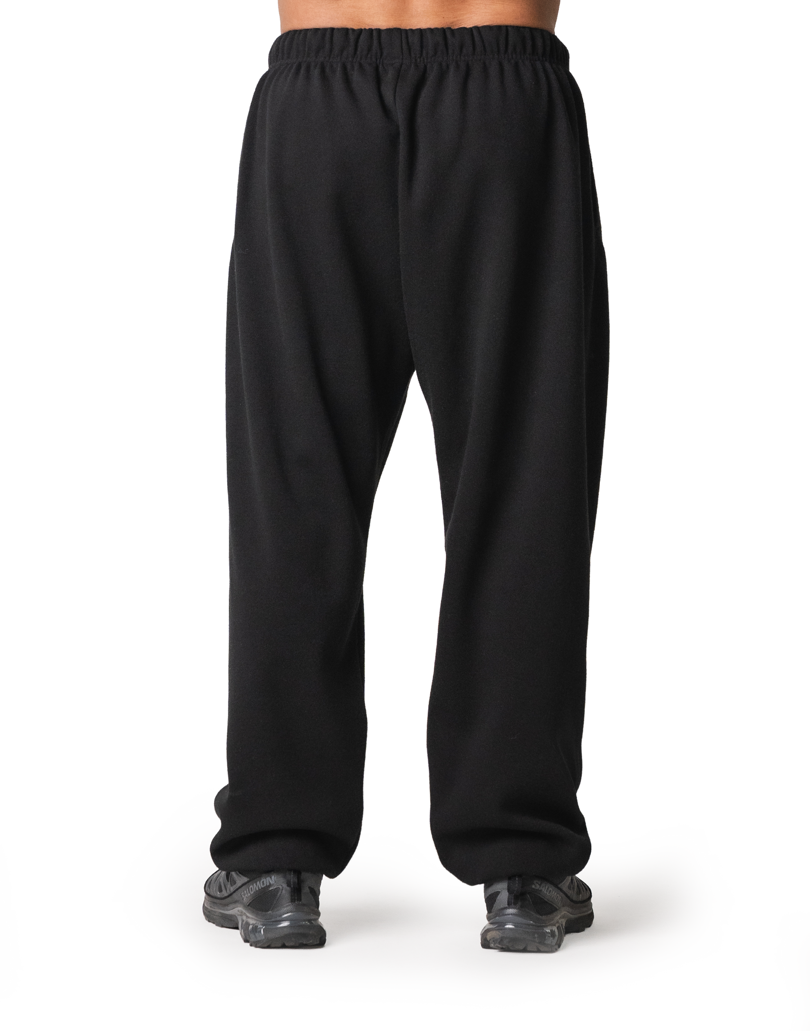 Wool Like Wide Long Pants - Black – LÝFT
