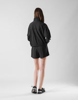 Embossed Nylon Windbreaker - Black