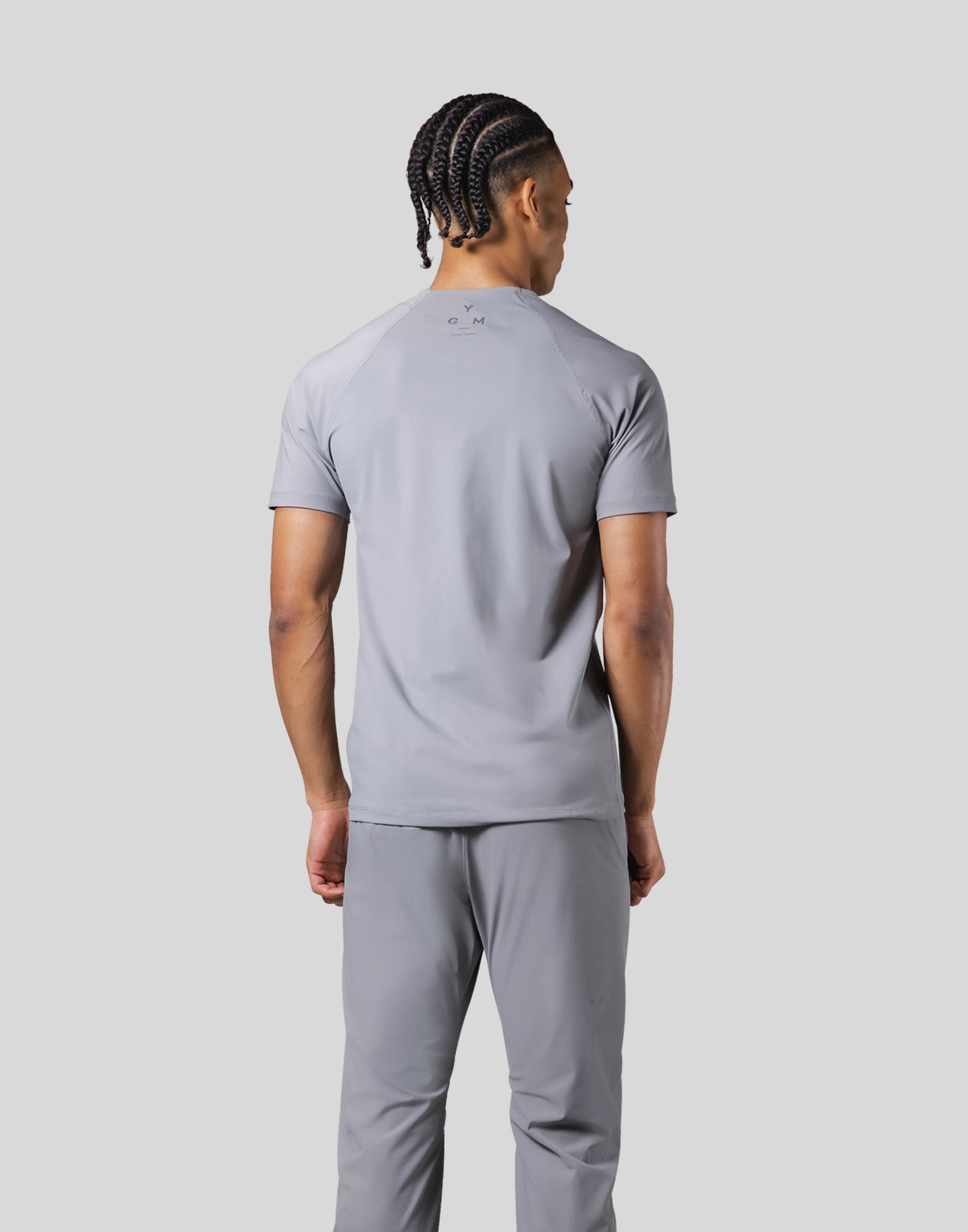 Slim Fit Mesh Sleeve T-Shirt - Grey – LÝFT