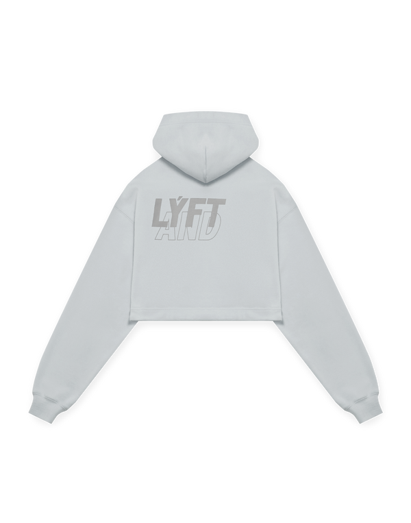 LÝFT × WIND AND SEA Wide Cropped Hoodie - L.Blue