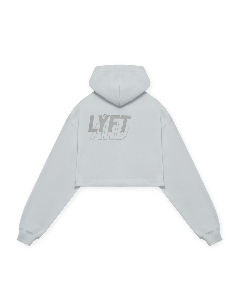 LÝFT × WIND AND SEA Wide Cropped Hoodie - L.Blue