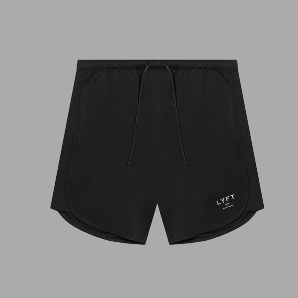 Stretch Seam Wide Shorts - Black – LÝFT Stretch Seam Wide Shorts - Black – LÝFT
