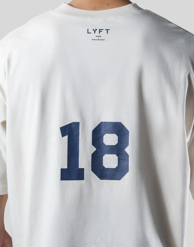 18 Logo Extra Big T-Shirt - Ivory