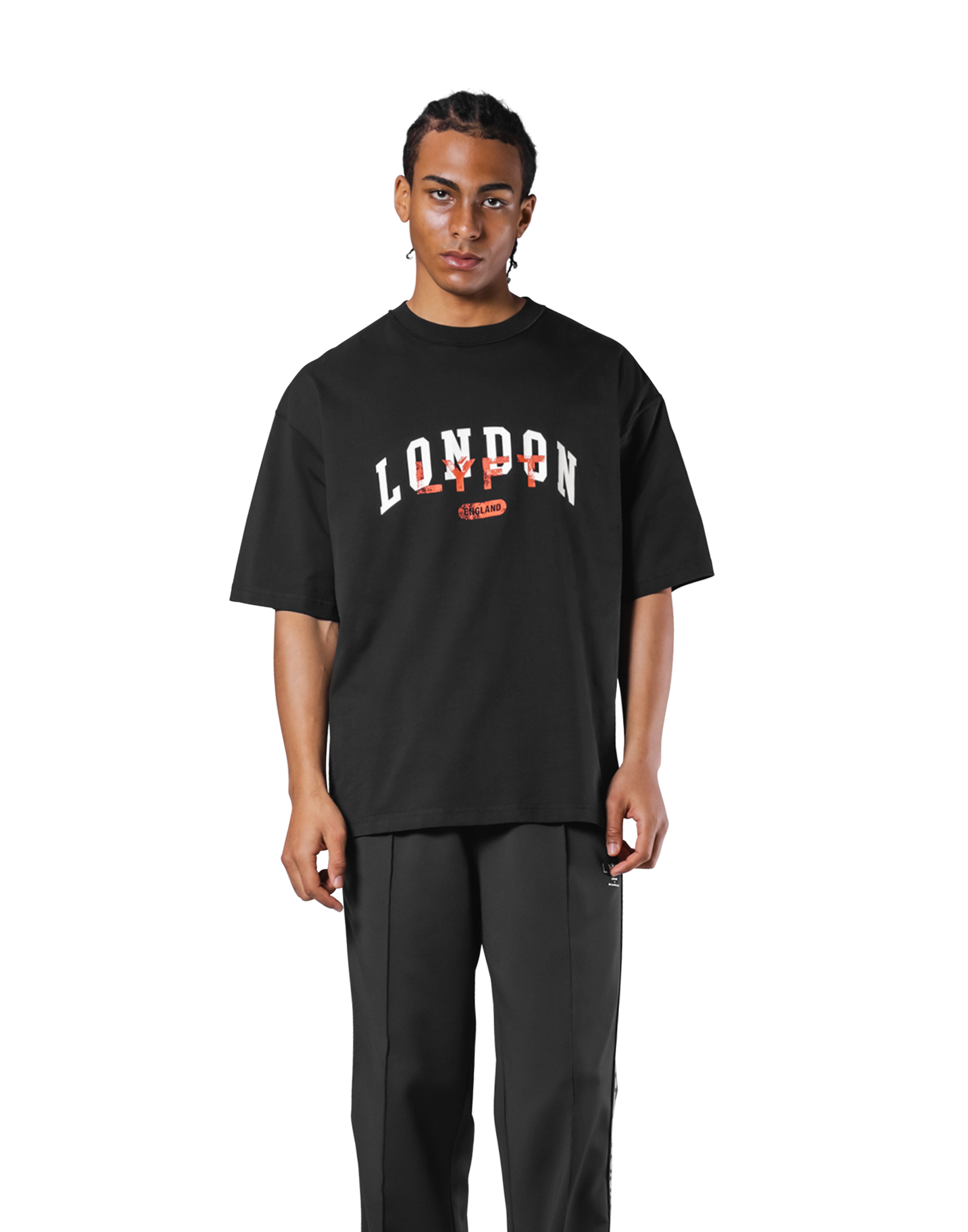 Vintage London Logo Big T-Shirt - Black – LÝFT