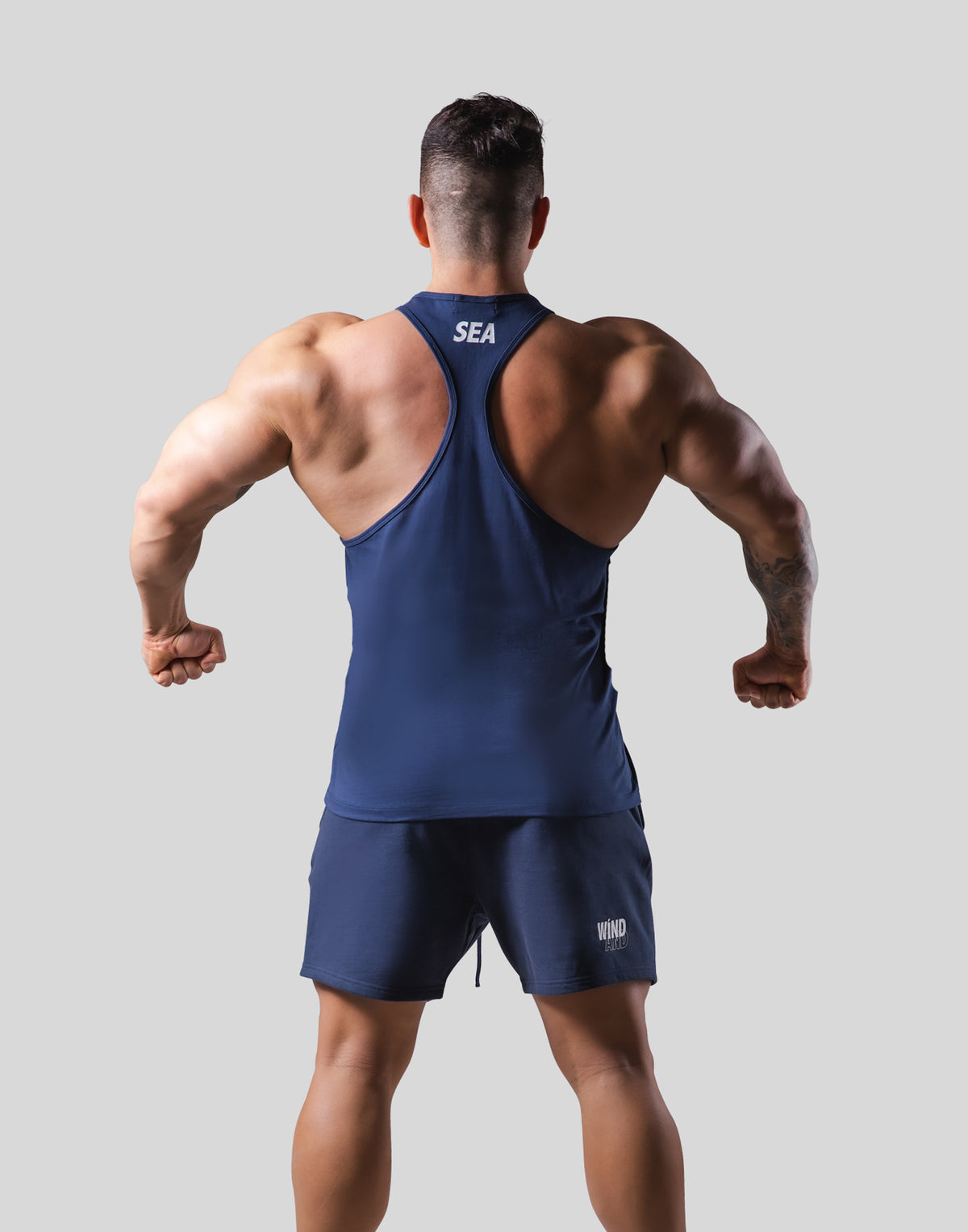 LÝFT × WIND AND SEA Training Tanktop - Navy