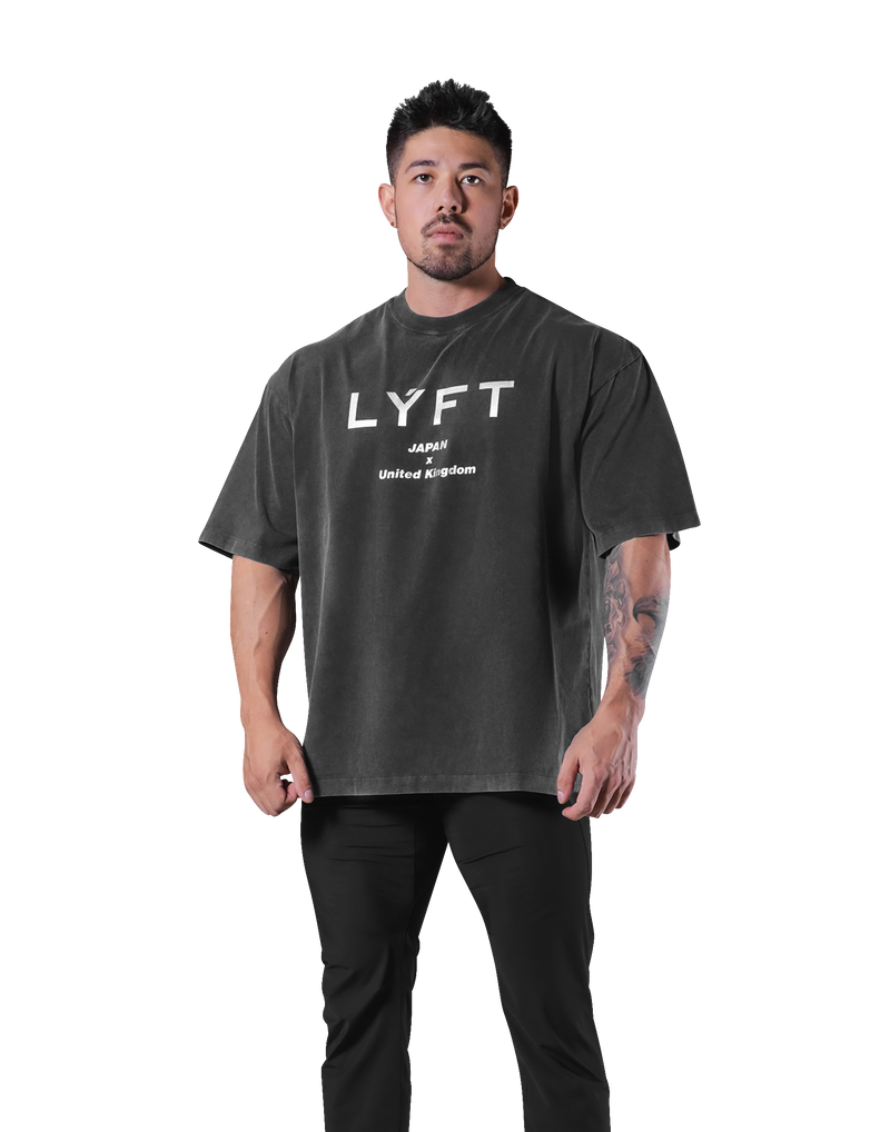 LÝFT Vintage Big T-Shirt - Black