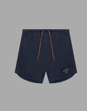 Stretch Seam Wide Shorts - Navy