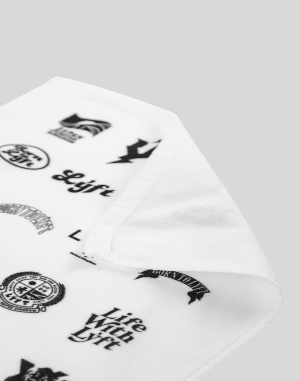 Heritage Logo Towel - White