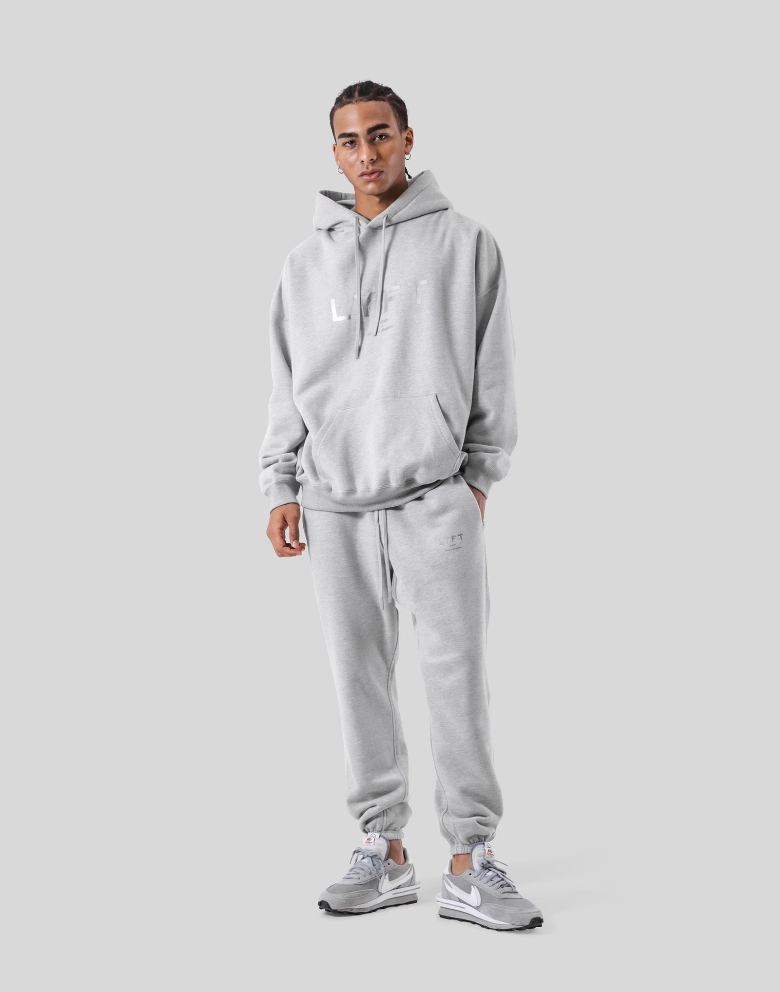 LÝFT Oversize Sweat Hoodie - Grey