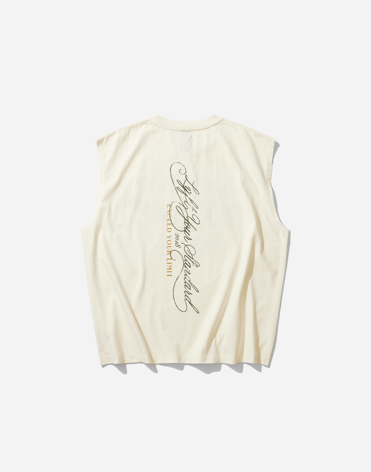 Pegasus Emblem Graphic Vintage Tanktop - Ivory