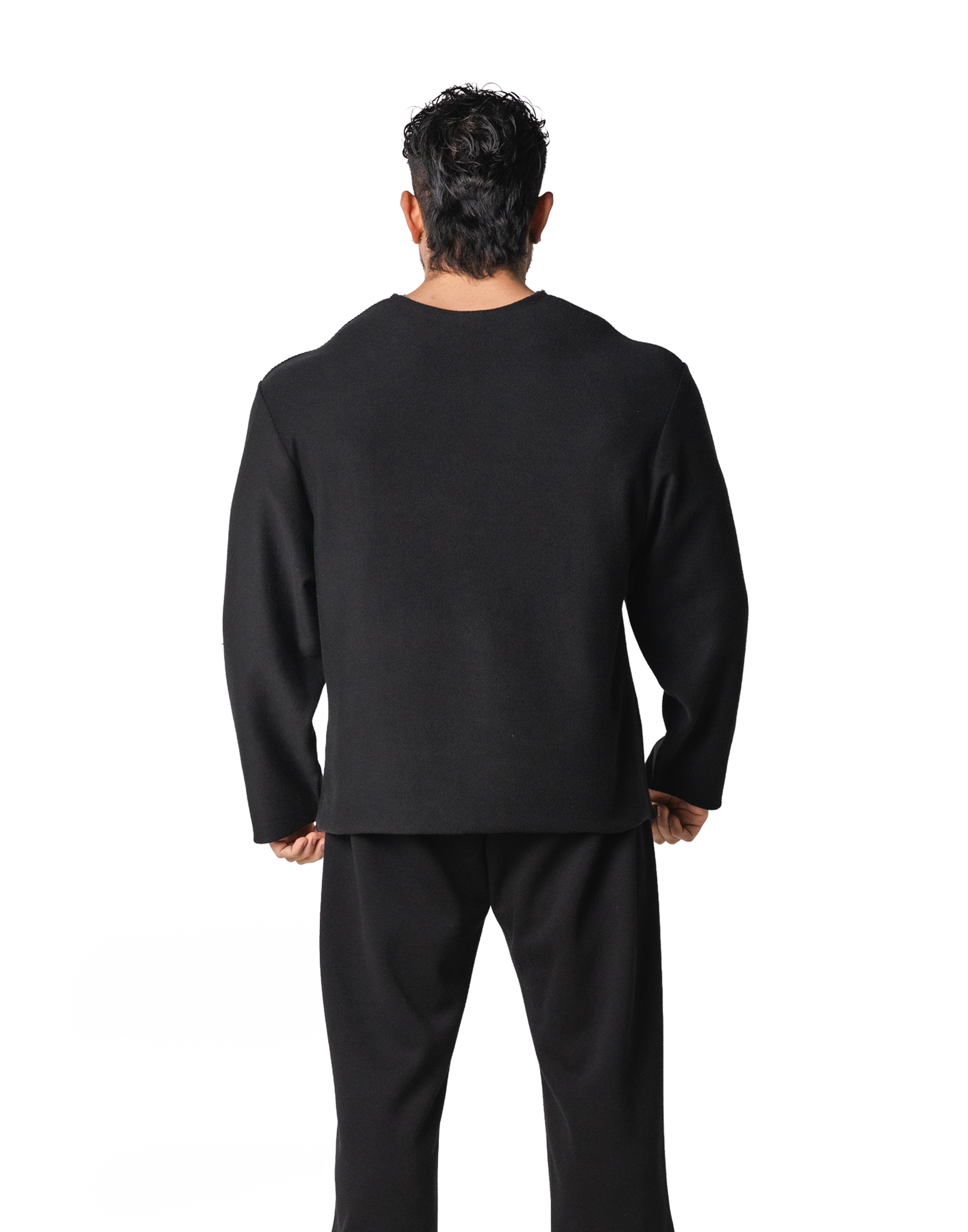 Thermal Loose Wappen Long T-Shirt - Black – LÝFT