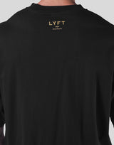 One Point Emblem Extra Big T-Shirt - Black