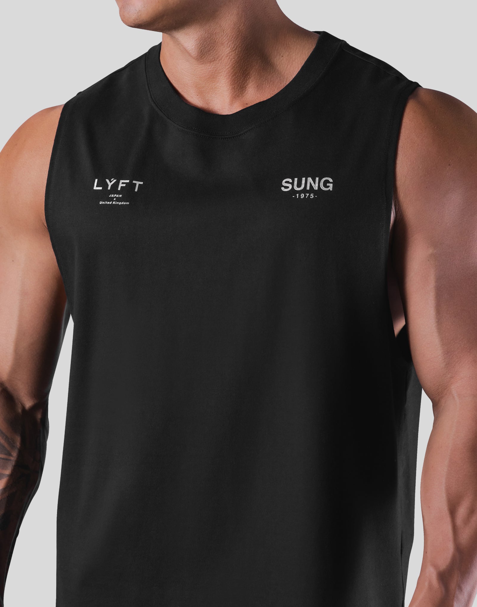 LÝFT x EVERLAST x SUNG Loose Fit Tanktop - Black