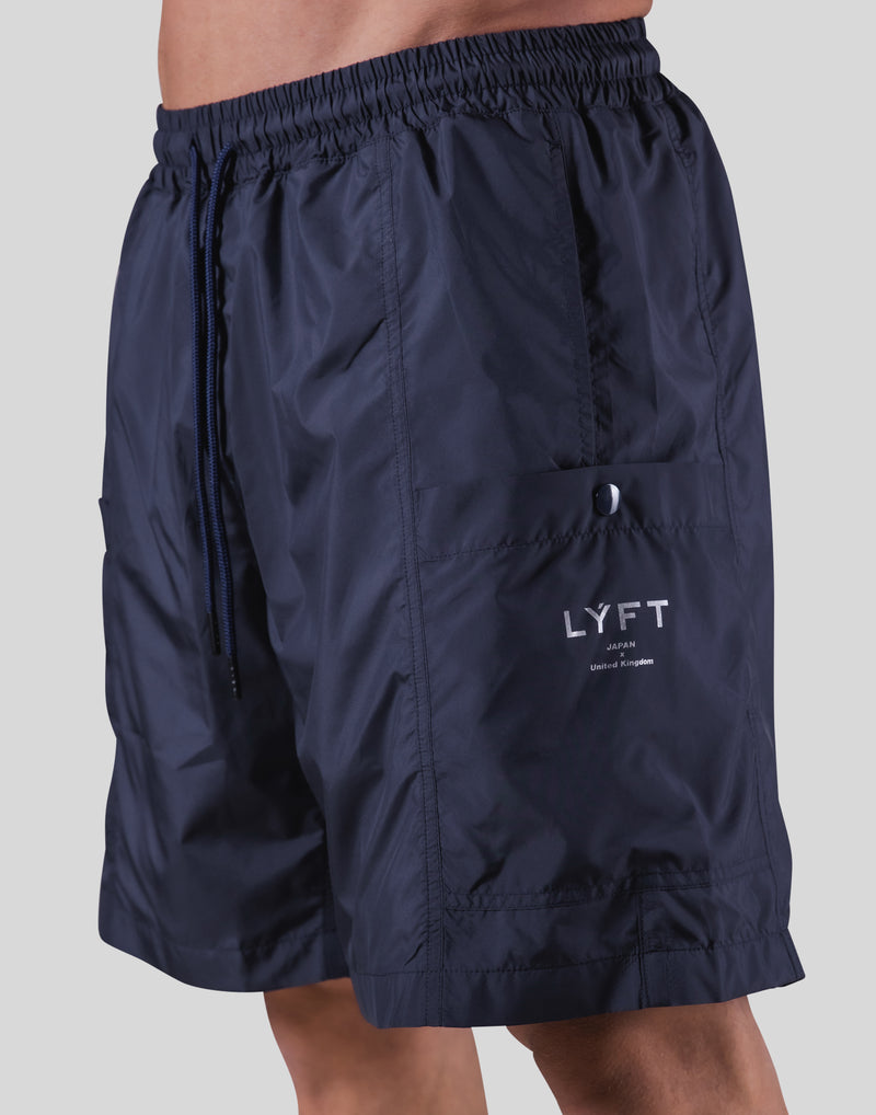 Side Pocket Nylon Shorts - Navy – LÝFT