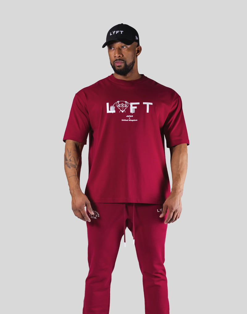 LÝFT × Power House Gym Big T-Shirt - Red