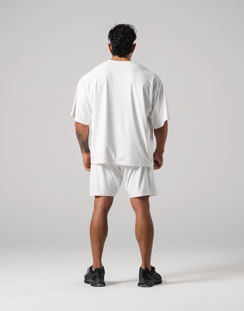 Script Logo Mesh Baseball Shirt - White – LÝFT