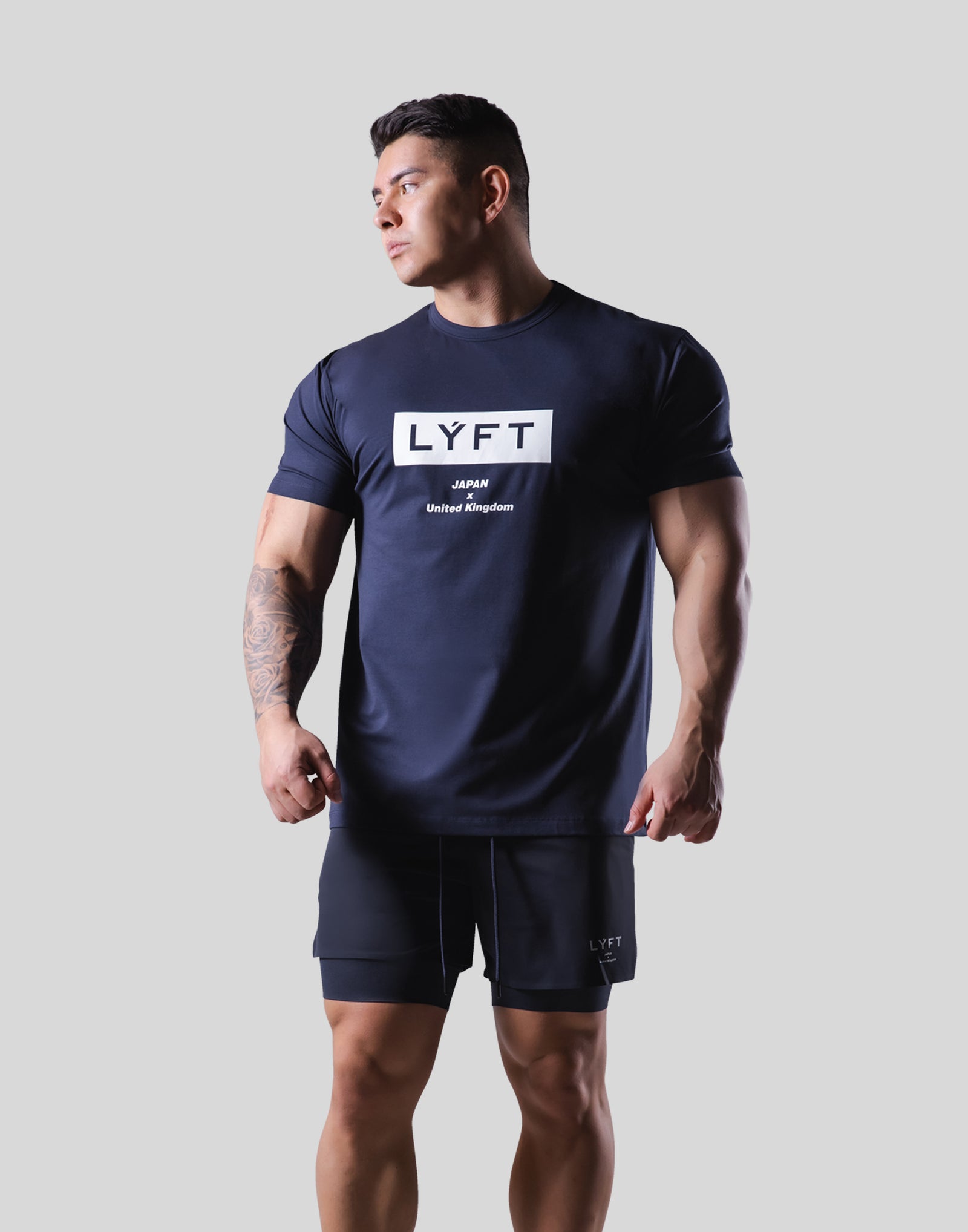 F.C.R.B x READY MADE トレーニングシャツ　XL NAVY Box Logo Stretch Standard T-Shirt - Navy – LÝFT