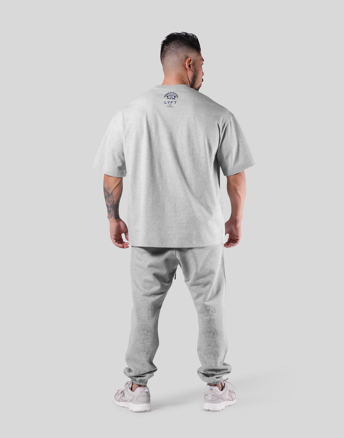 LÝFT × Power House Gym Big T-Shirt - Grey