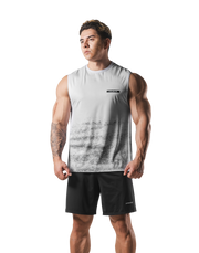 Faded Graphic Tanktop - White