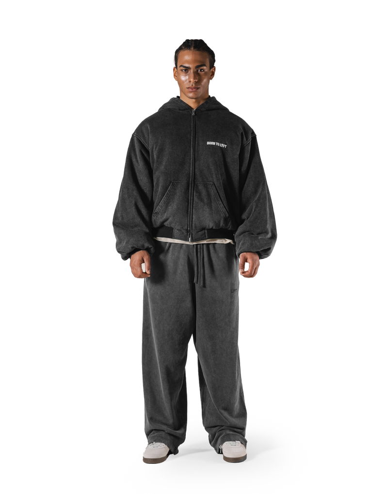 SWITCH LAYER™ Vintage Hoodie | MA-1 Puffer Jacket - Black