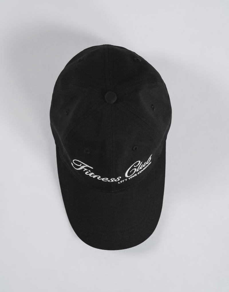 Fitness Club Logo Cap - Black – LÝFT