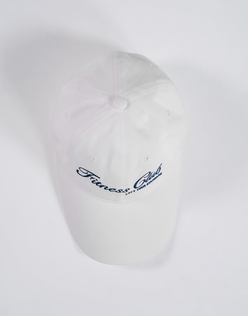 Fitness Club Logo Cap - White – LÝFT