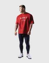 LÝFT Logo Big T-Shirt - Red