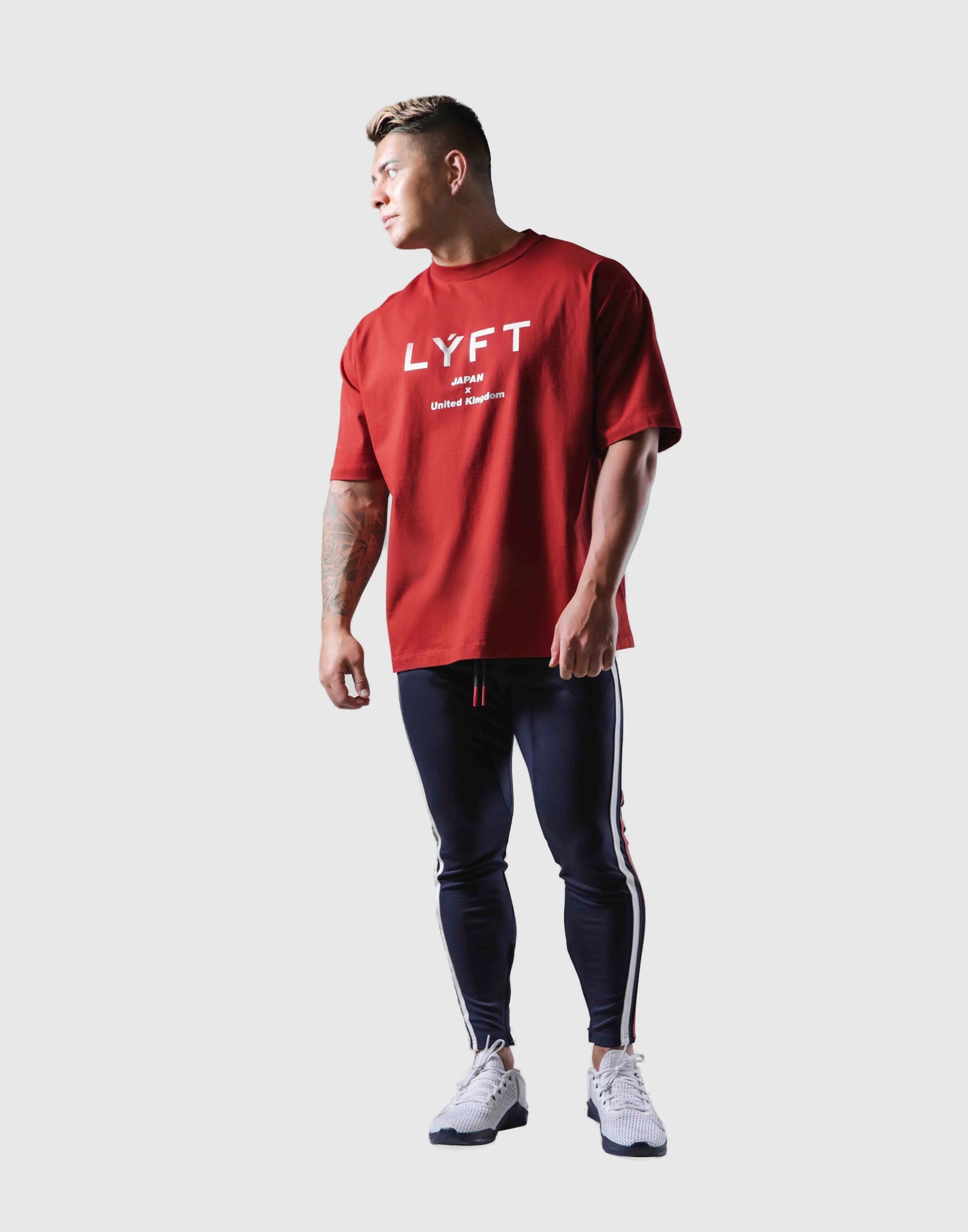 LÝFT Logo Big T-Shirt - Red
