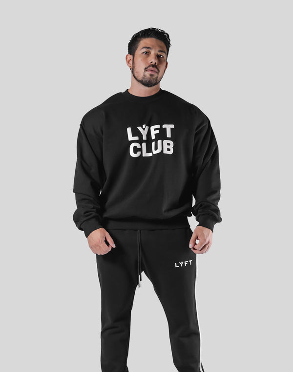 LÝFT CLUB Crewneck Sweat - Black