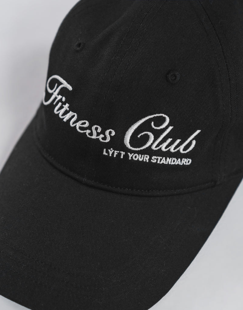 Fitness Club Logo Cap - Black – LÝFT