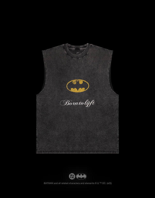 BATMAN / Bat Signal Vintage Tanktop - Black
