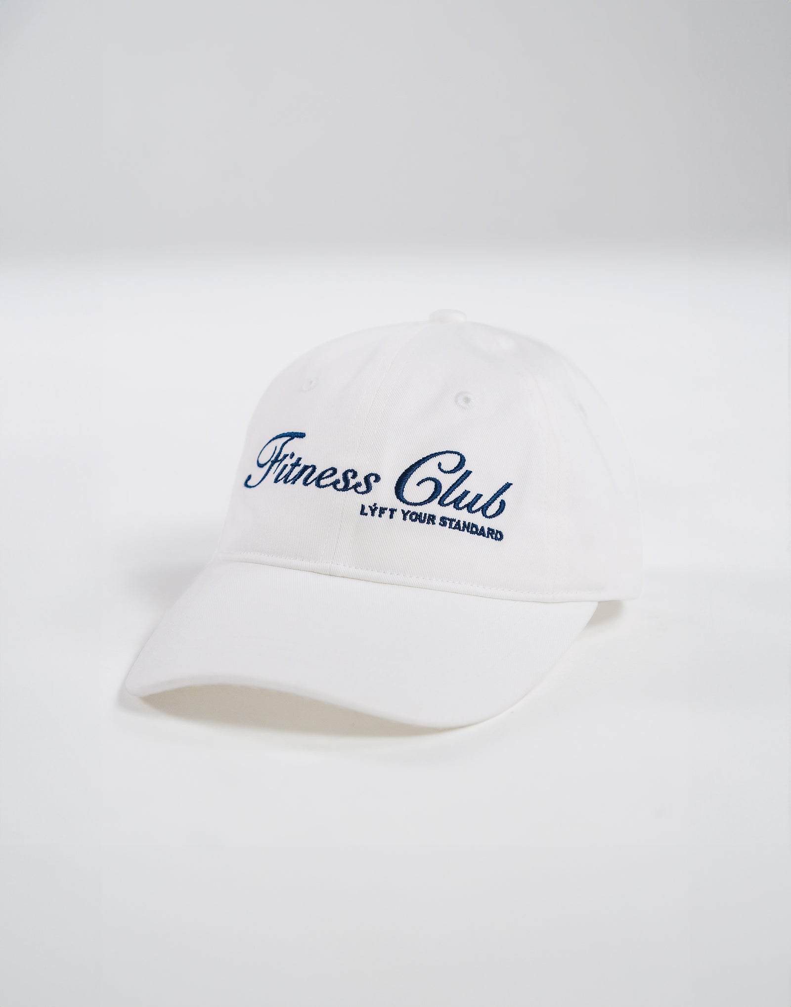 Fitness Club Logo Cap - White – LÝFT