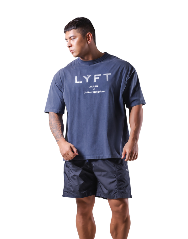 LÝFT Vintage Big T-Shirt - Navy