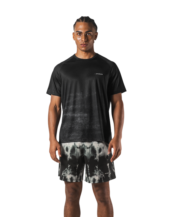 Faded Graphic Slim Fit T-Shirt - Black