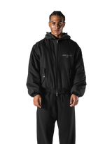 SWITCH LAYER™ Vintage Hoodie | MA-1 Puffer Jacket - Black