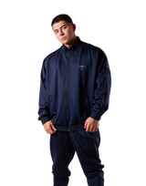 New Flag Oversize Track Jacket - Navy