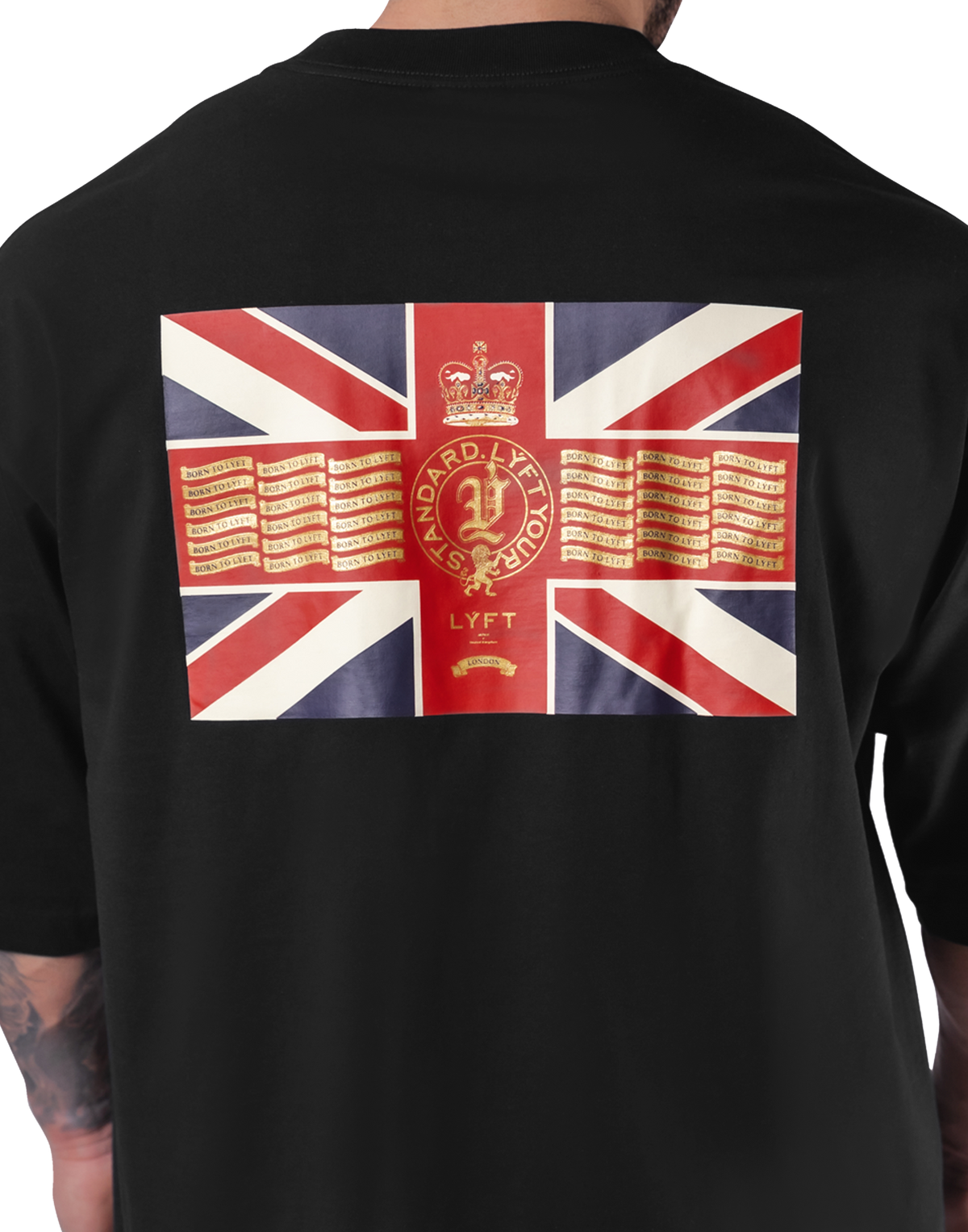 Classic Flag Extra Big T-Shirt - Black