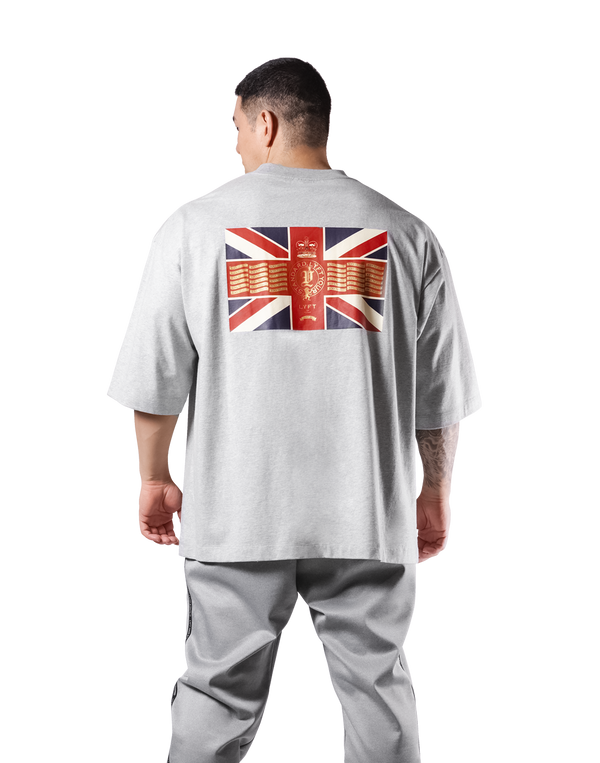 Classic Flag Extra Big T-Shirt - Grey