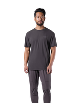 Stretch Waffle Nylon Standard T-Shirt - D.Grey