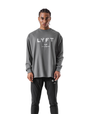 LÝFT Logo Long T-Shirt - D.Grey