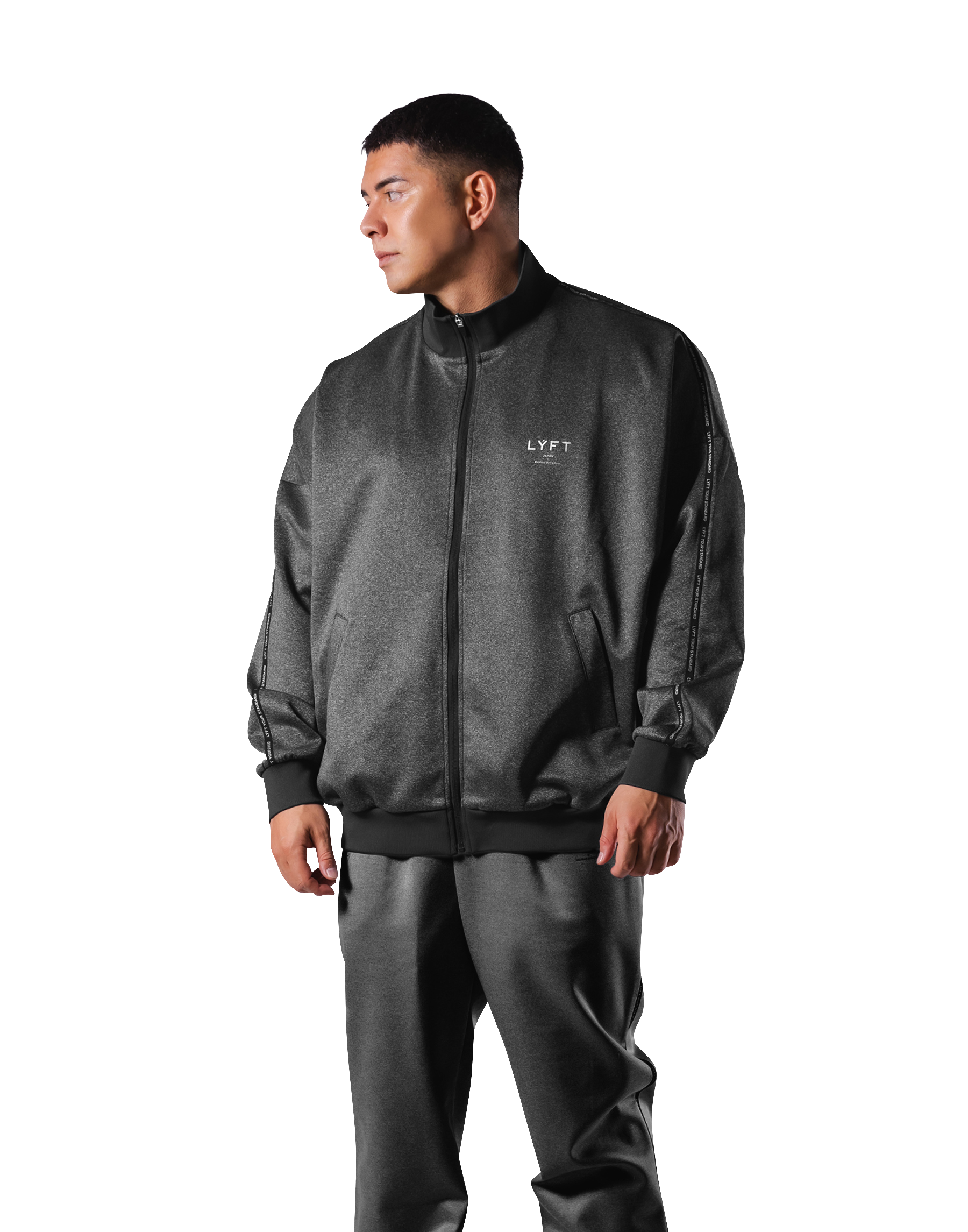 Lyft Rider Jacket New Flag Oversize Track Jacket - D.Grey – LÝFT