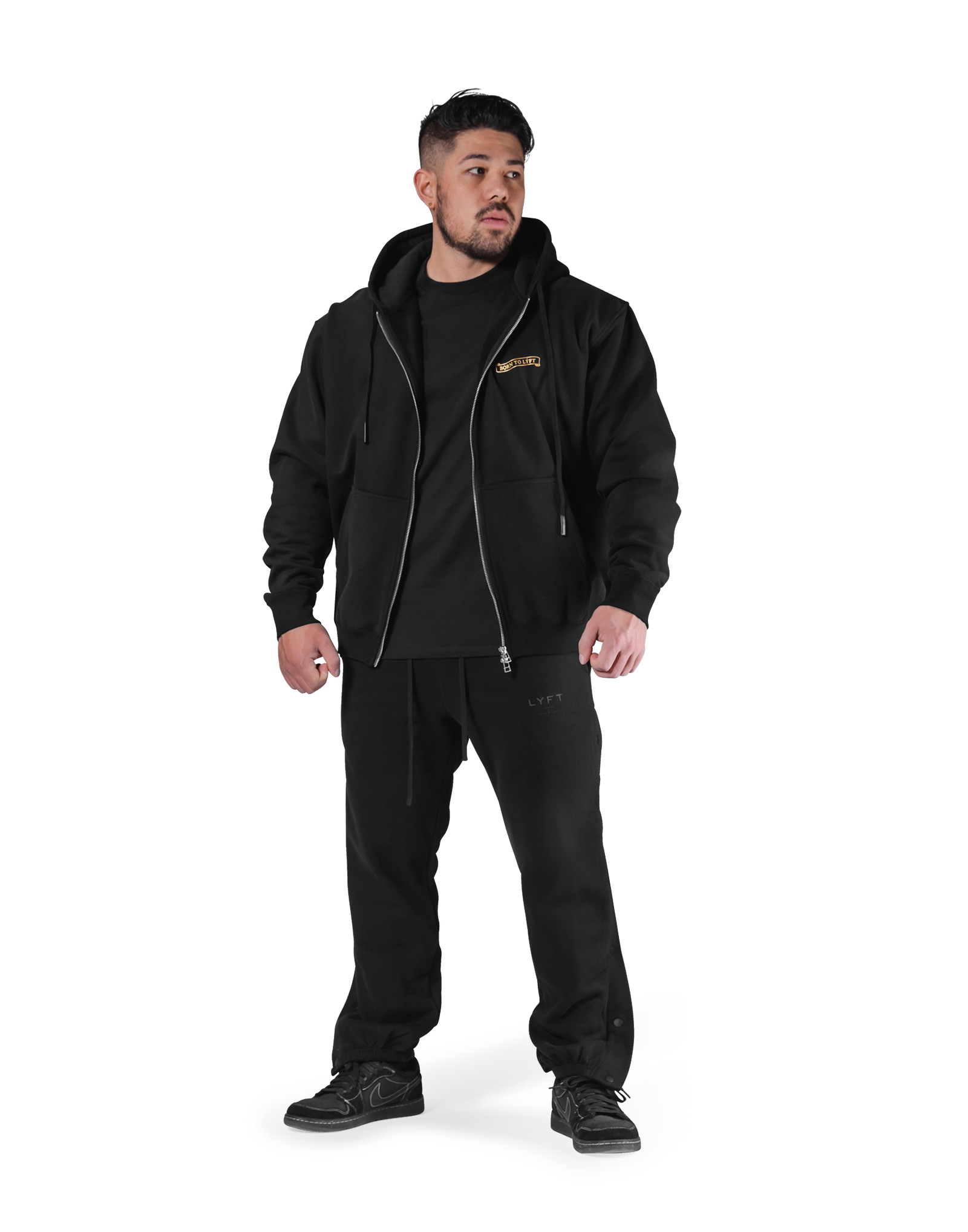 Classic Flag Zip-Up Hoodie - Black – LÝFT
