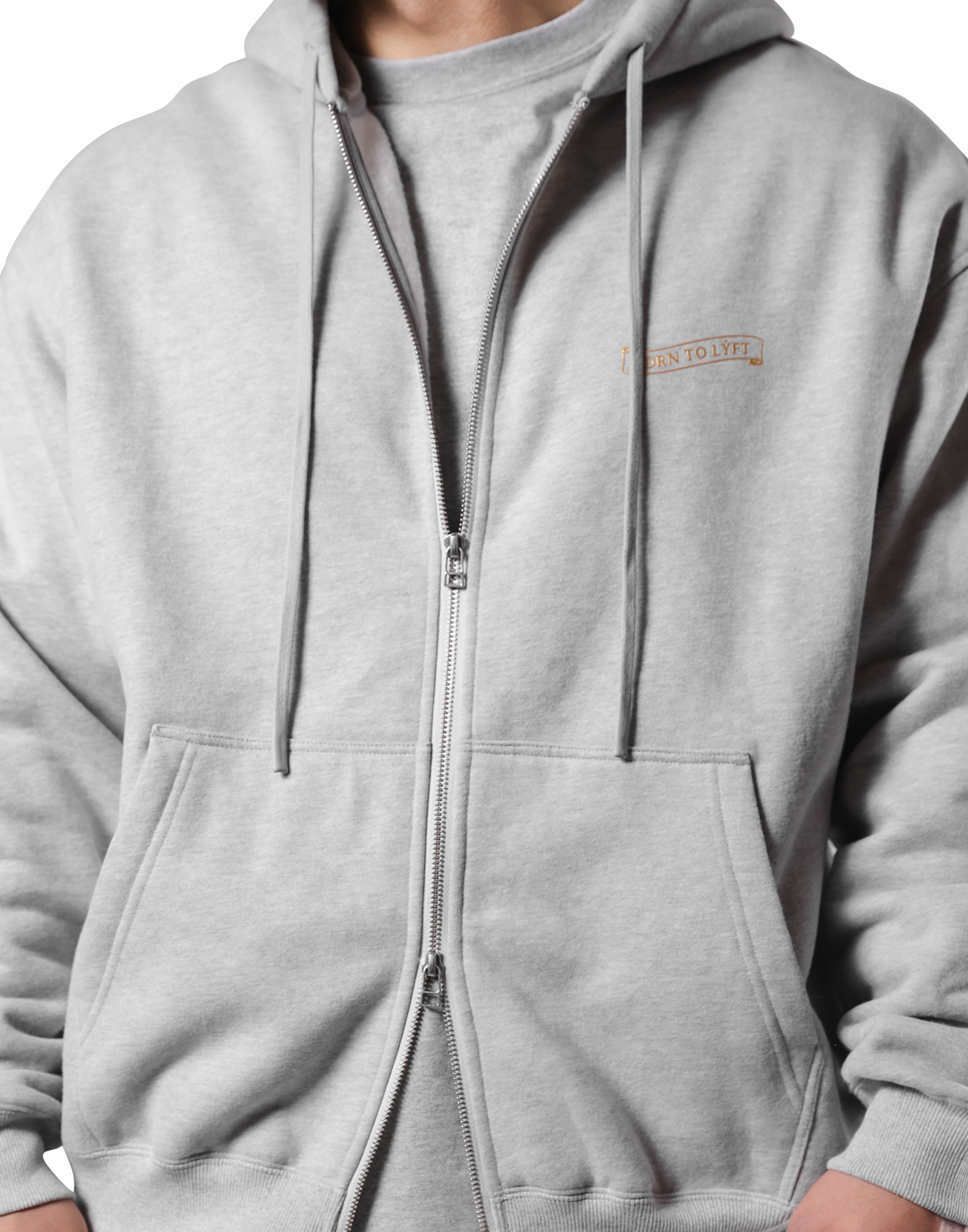 Classic Flag Zip-Up Hoodie - Grey – LÝFT Classic Flag Zip-Up Hoodie - Grey – LÝFT